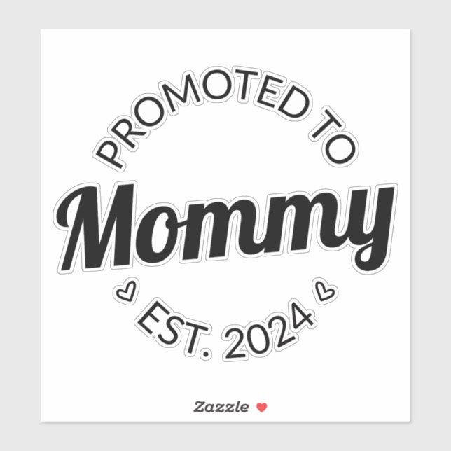 Sticker Promu À Mommy Est. 2024 I (Feuille)