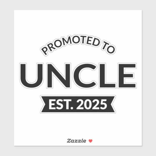 Sticker Promu À Oncle Est. 2025 II (Feuille)