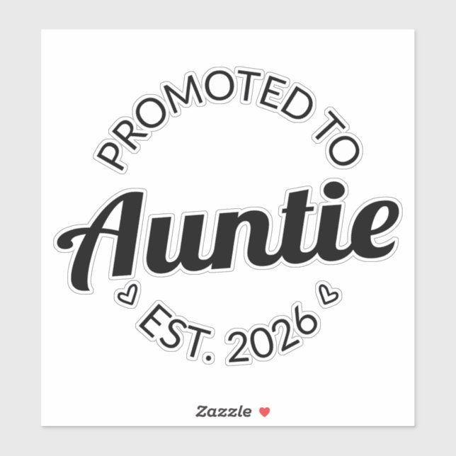 Sticker Promu À Tante Est. 2026 I (Feuille)