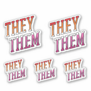 Sticker Pronoms Lesbiennes Ils Elles