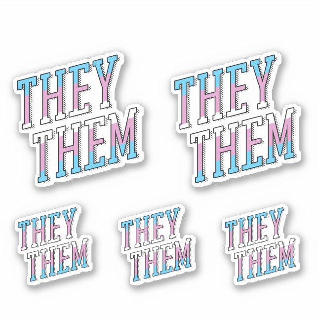 Sticker Pronoms Trans Ils Elles (Devant)