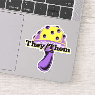 Sticker Pronononounes personnalisables Champignons de Fier