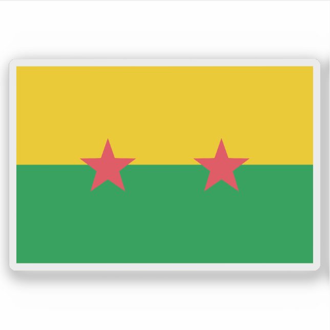 Sticker Proposition de drapeau de São Tomé et Príncipe 197 (Devant)