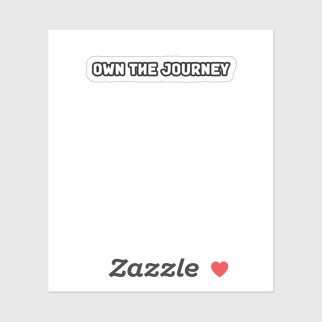 Sticker Propre Voyage Autonomisation Vie Cible (Feuille)