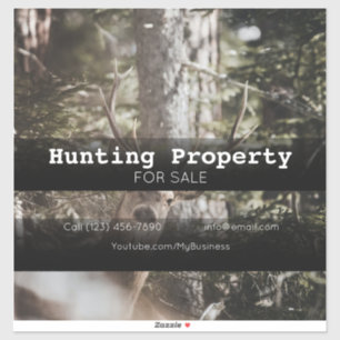 Sticker Propriété de chasse à vendre Publicité de véhicule