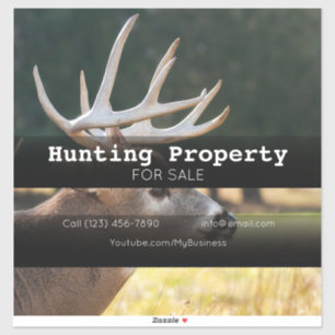 Sticker Propriété de chasse à vendre Société Annonce de vé
