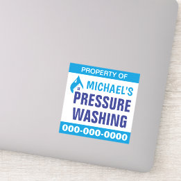 Sticker Propriété de lavage sous pression