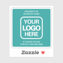 Propriété De L'Entreprise | Sarcelle | Logo blanc