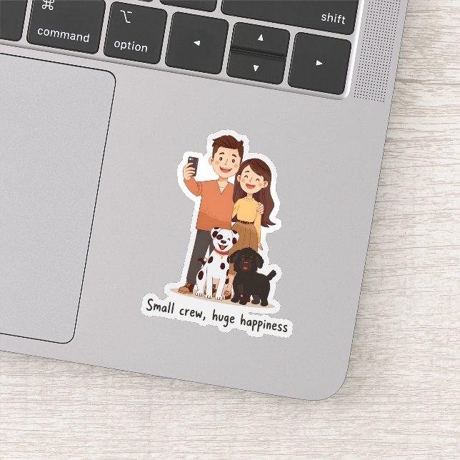 Sticker Prosperity Paws: The Ultimate Couple & Pet Abundan (Détail)