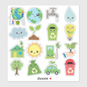 Sticker Protection De l'environnement pour enfants