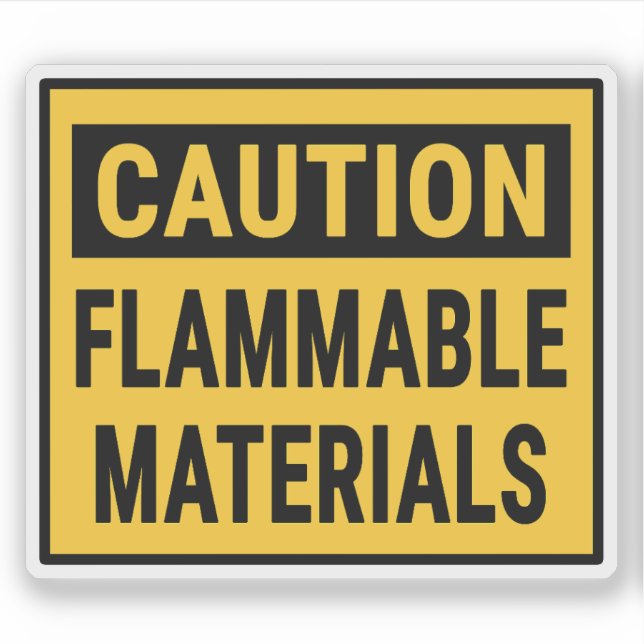 Sticker Protection Matières inflammables (Devant)