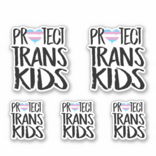 STICKER PROTÉGER LES ENFANTS TRANS