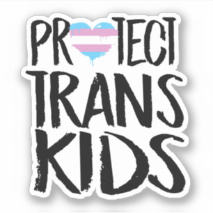 STICKER PROTÉGER LES ENFANTS TRANS