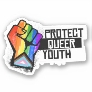 Sticker Protéger les jeunes queer