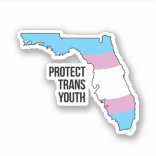 Sticker Protéger les jeunes trans de Floride