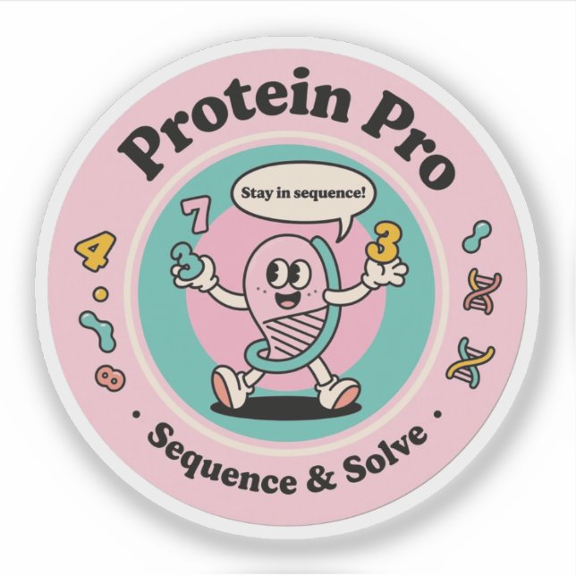 Sticker Protein Pro Séquences de mastering et Puzzles de r (Devant)