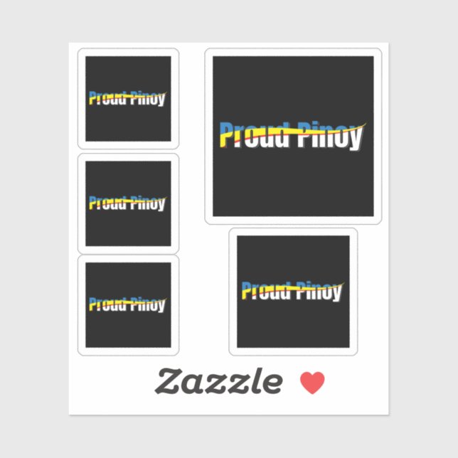 Sticker Prouesse Pinoy - Philippines Drapeau Tagalog (Feuille)