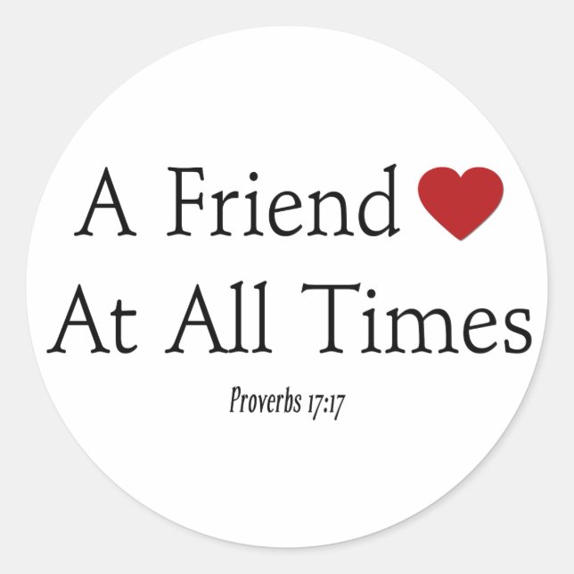 Sticker Proverbes 17:17 (Devant)