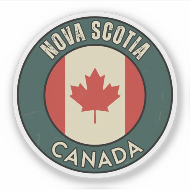 Sticker Province de Nouvelle-Écosse Canada (Devant)