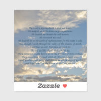 Psaume 23 Belle Bible Verse Christian Blue Sky