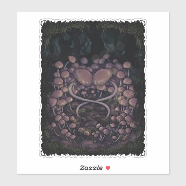 Sticker Psilocybe Allenii (Feuille)