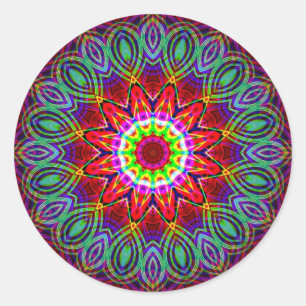 Sticker Psychedelic Mandala #2