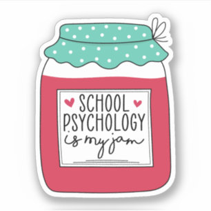 Sticker Psychologie Scolaire Est Mon Jam, Psychologue Scol