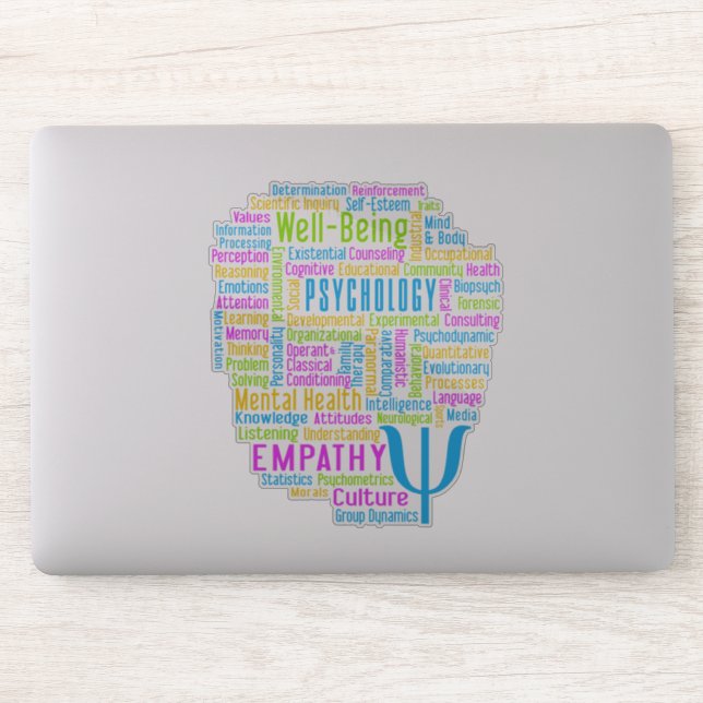Sticker PSYCHOLOGIE Word Cloud (Ordinateur)