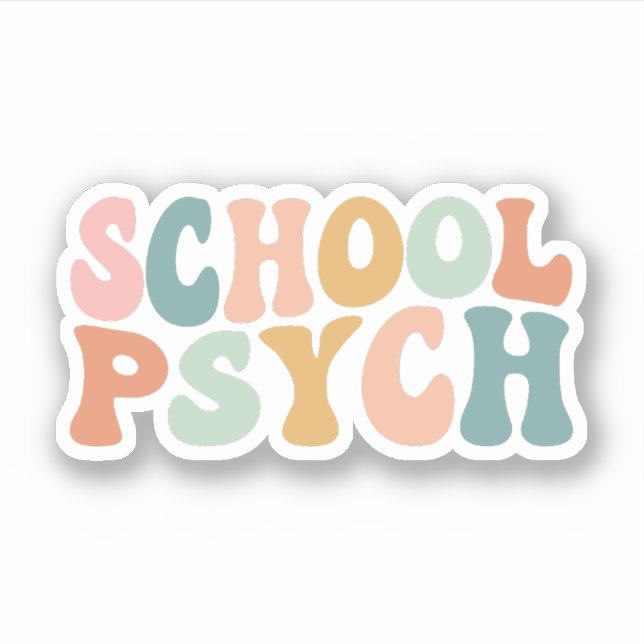 Sticker Psychologue scolaire | Étudiant en psychologie sco (Devant)