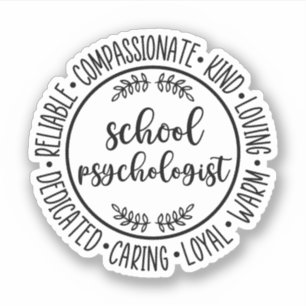Sticker Psychologue scolaire   Étudiant en psychologie sco