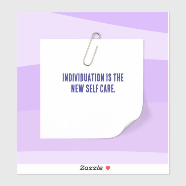Sticker Publier l'Affirmation Auto-Care personnalisable (Feuille)