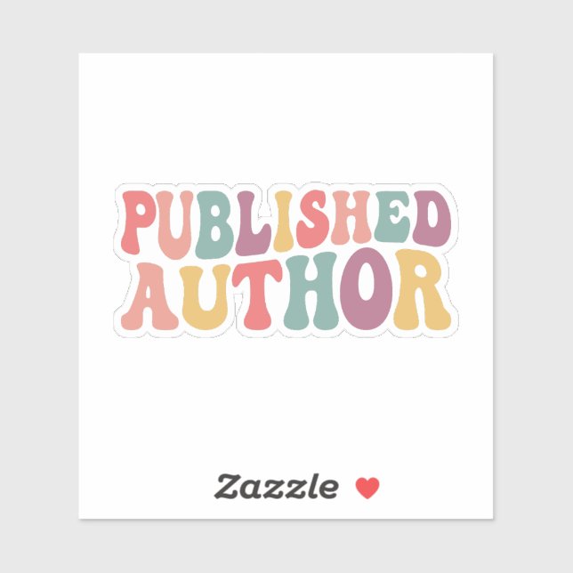 Sticker Published Author (Feuille)