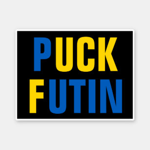 Sticker Puck Futin Ukraine soutien ukrainien