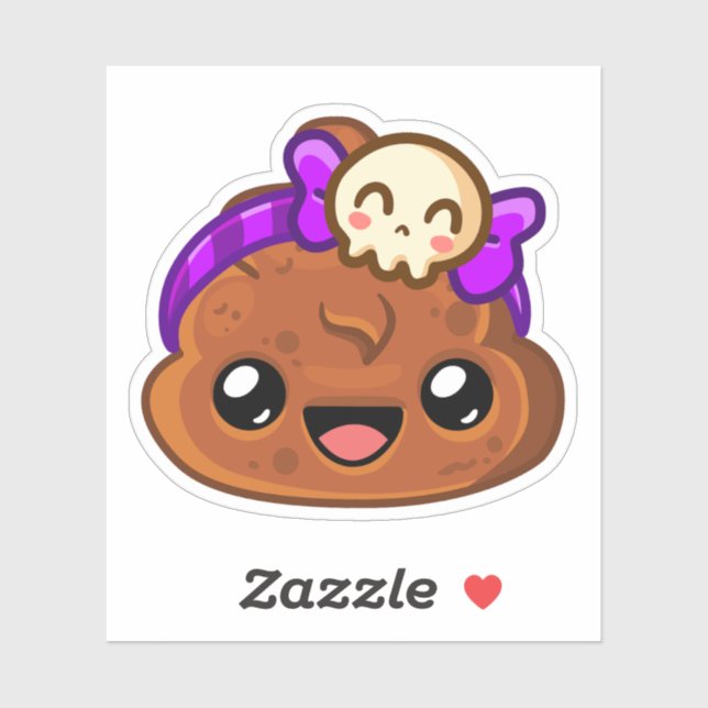 Sticker Pudding et Accessoire Crâne Mignon - Happy Jump (Feuille)