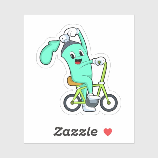 Sticker Pulvériser la boîte à vélo (Feuille)