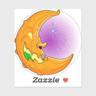 Sticker Pumpkin Moon