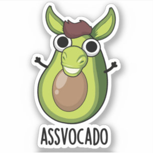 Sticker Pun Ass-vocado Drôle Avocado