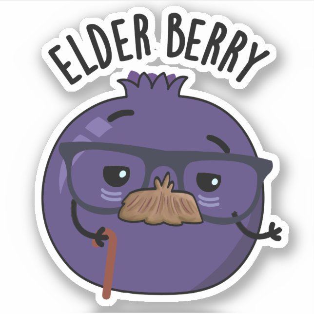 Sticker Pun de Berry Amusant aux Anciens (Devant)