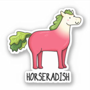 Sticker Pun de cheval drôle