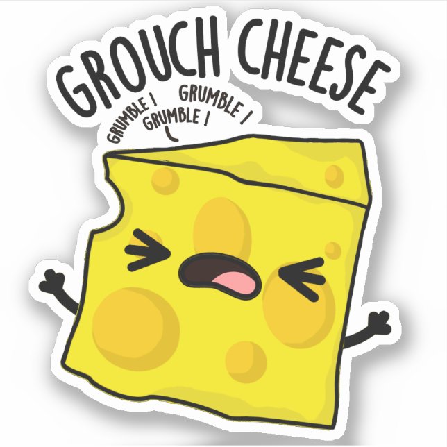 Sticker Pun de fromage de Grou (Devant)