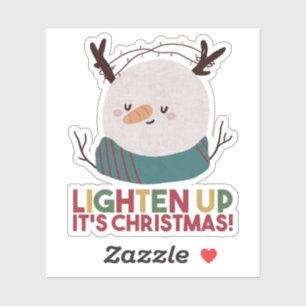 Sticker Pun de neige de Noël : Éclairage C'est Noël