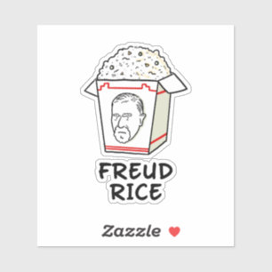 Sticker Pun de psychologie alimentaire de riz frais