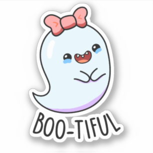 Sticker Pun Halloween Fantôme Féminin Drôle Bootiful