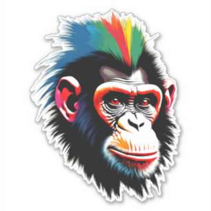 Sticker Punk Chimp