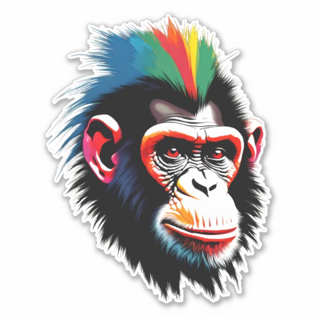 Sticker Punk Chimp (Devant)