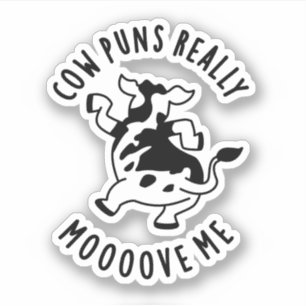 Sticker Puns De Vache Vraiment Mooooooooooooooooook Moi Dr