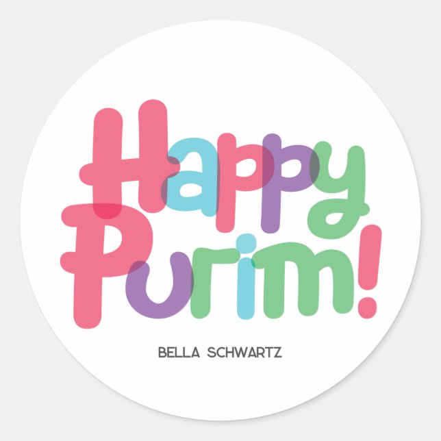 Sticker Purim Happy Fun (Devant)