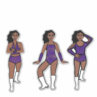 Sticker Purple Gold Dots #1