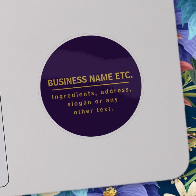 Sticker Purple & Gold polyvalent (Créateur téléchargé)