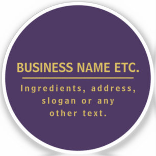 Sticker Purple & Gold polyvalent